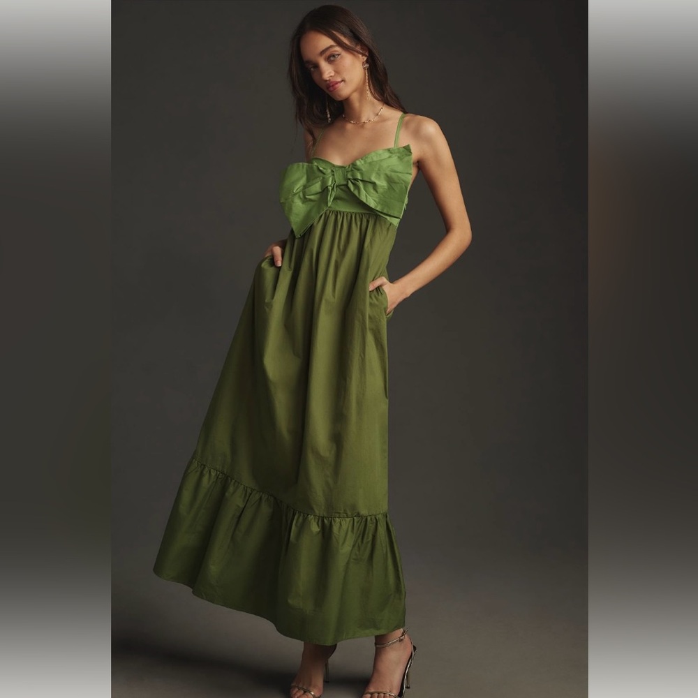 Hutch Sleeveless Bow Maxi Dress ANTHROPOLOGIE
